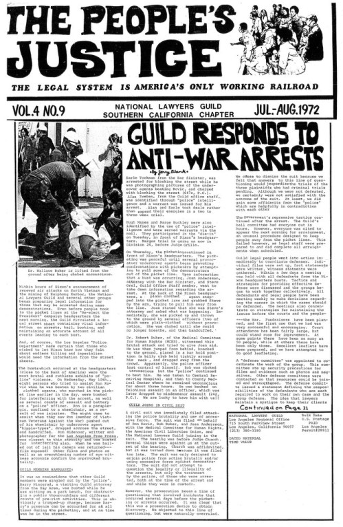1972.07.00 Guild Responds to Anti-War Arrests (People's Justice)(Leon)_Page_1